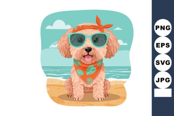 Cute Small Dog Wearing Sunglasses