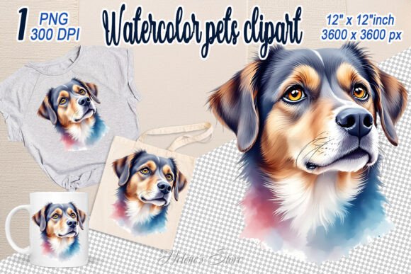 Cute Watercolor Dog Clipart Png Review