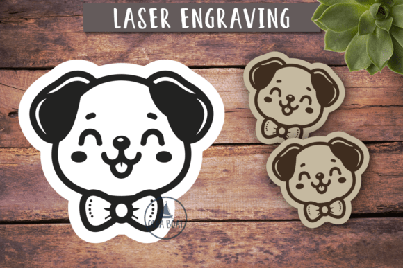 Dog with Bow Earrings Laser Engraving Review