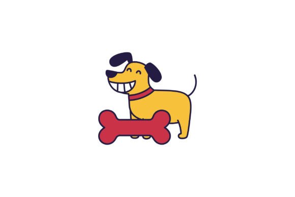 Happy Cartoon Dog with a Red Bone Embroidery Review