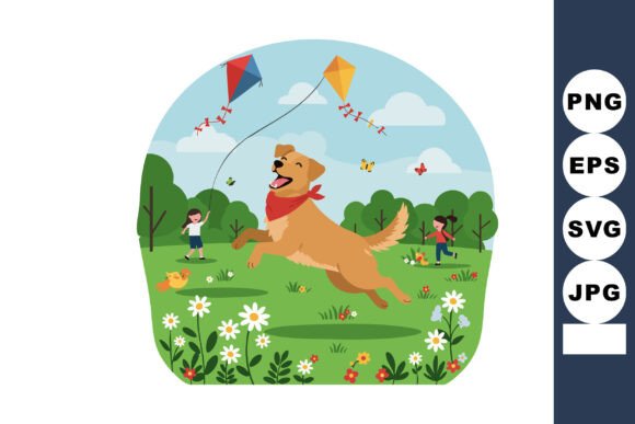 Happy Dog in Green Park Embroidery Review